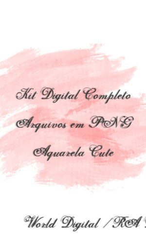 Kit Arquivo Digital em PNG Aquarela Cute Fazendinha Mega