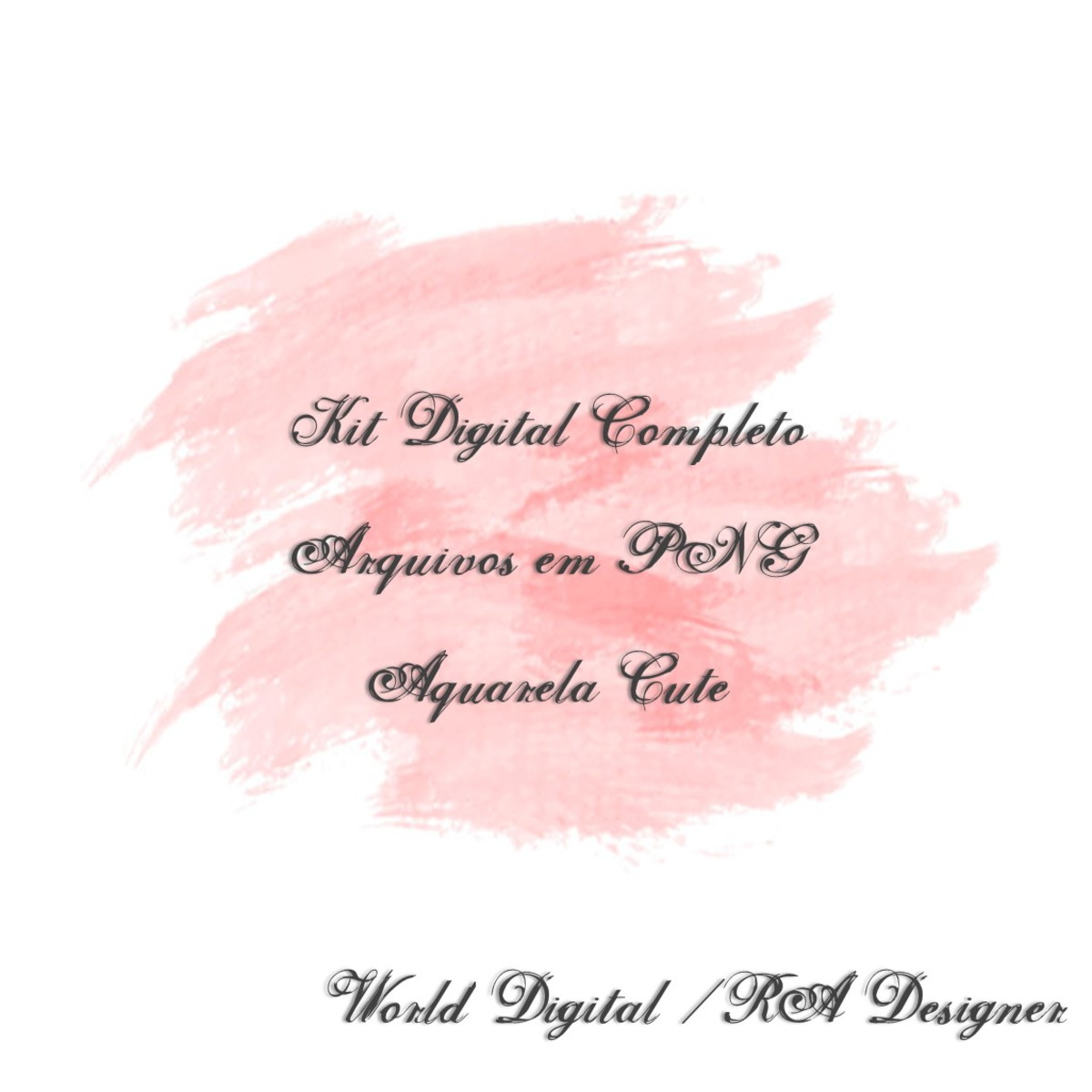 Kit Arquivo Digital em PNG Aquarela Cute Unicórnio 06