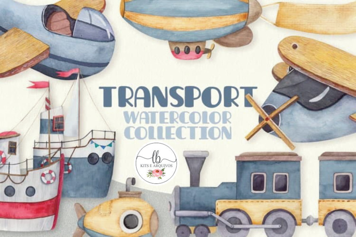 Kit Digital Aquarela - Transporte