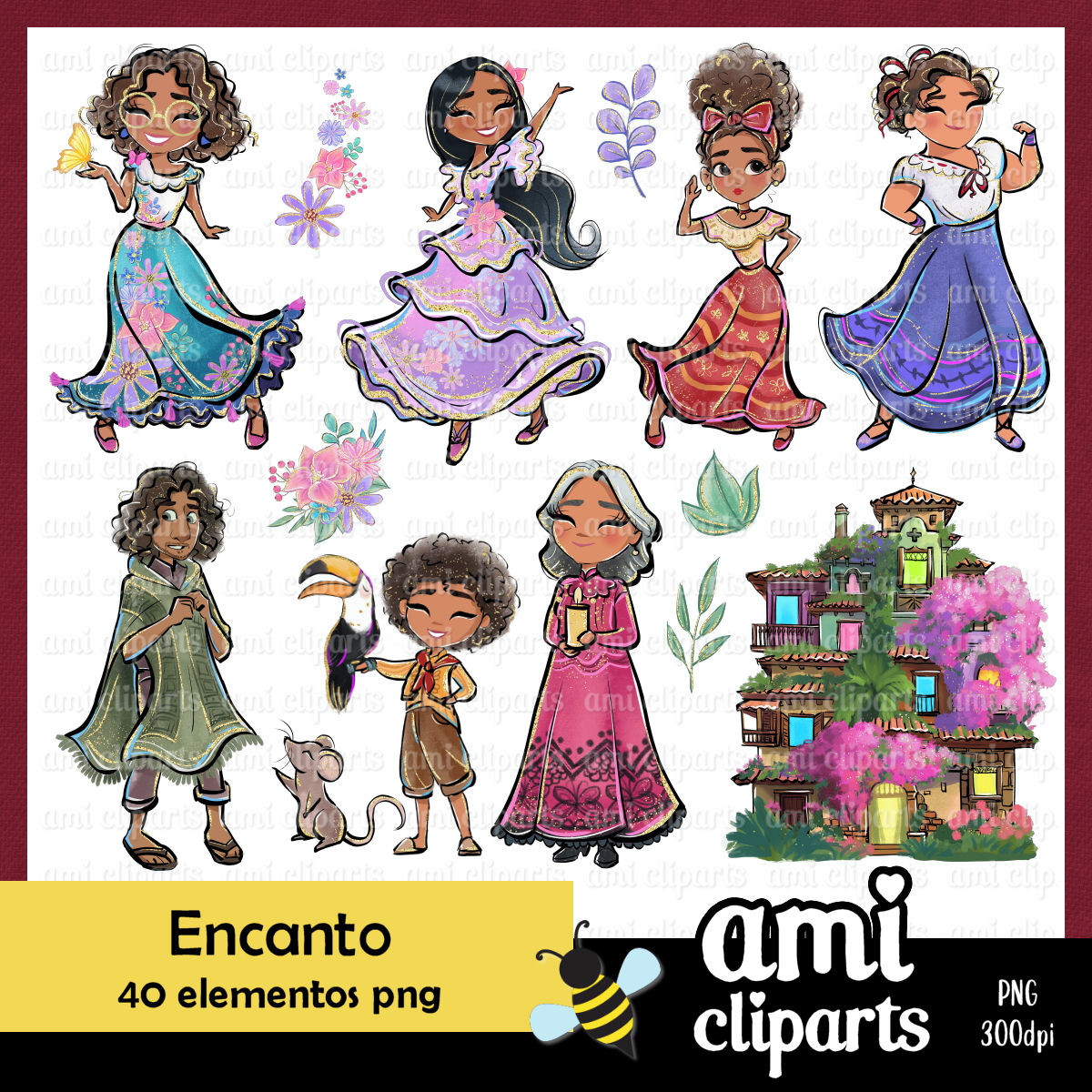 Kit Digital Encanto Aquarela Luxo 2