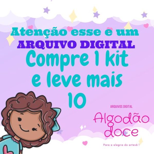 Kit Digital Hello Kitty Aquarela #481 - Imagem 2