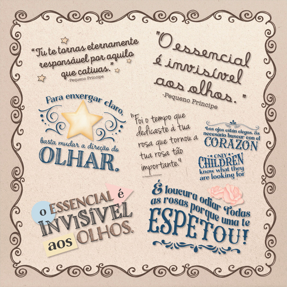 Kit Digital o Pequeno Príncipe Aquarela - Imagem 5