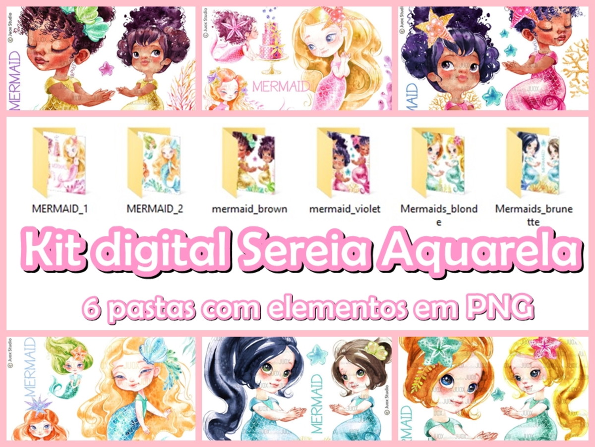 kit digital SEREIA AQUARELA