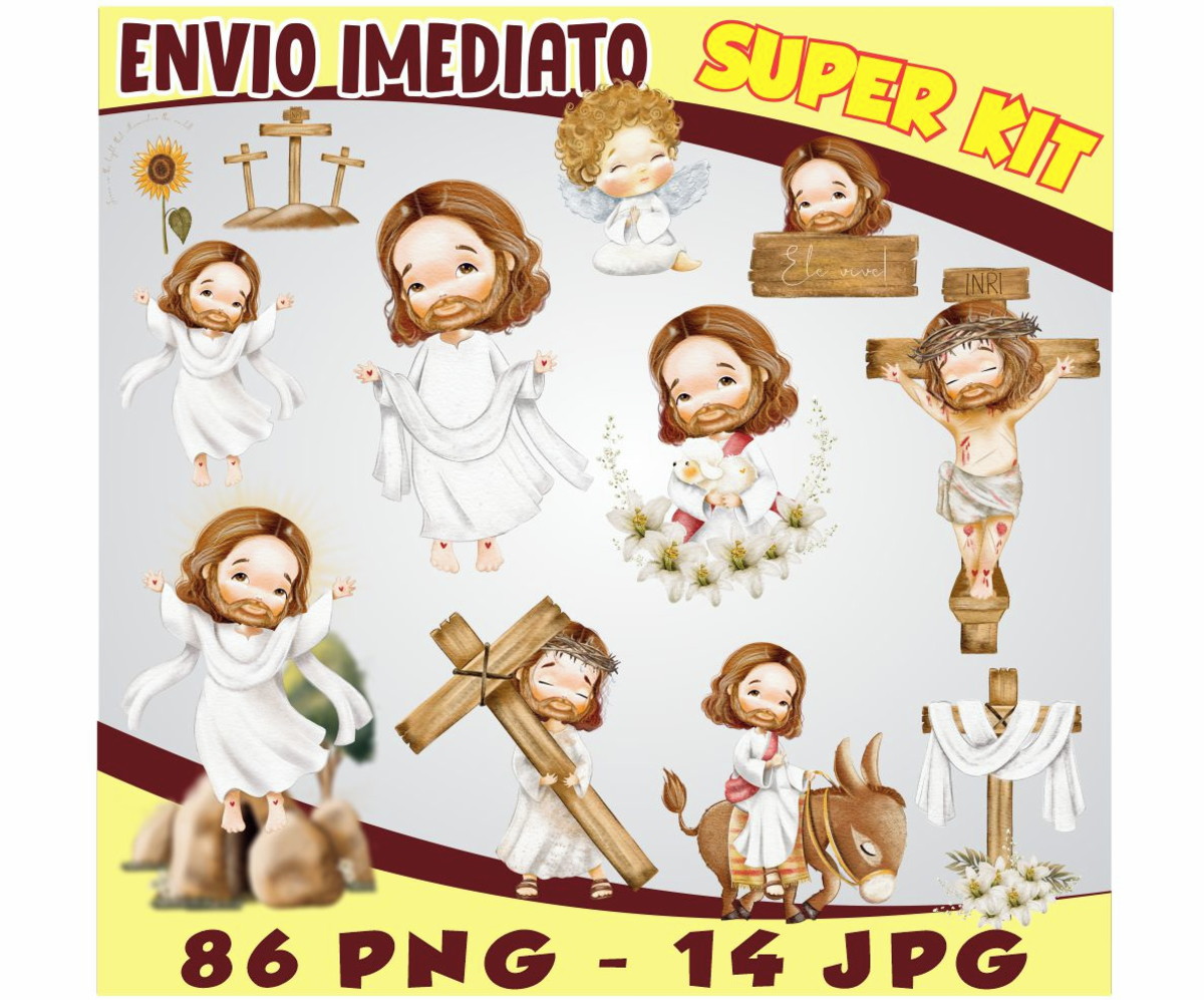 Kit Digital Páscoa Jesus Cristo
