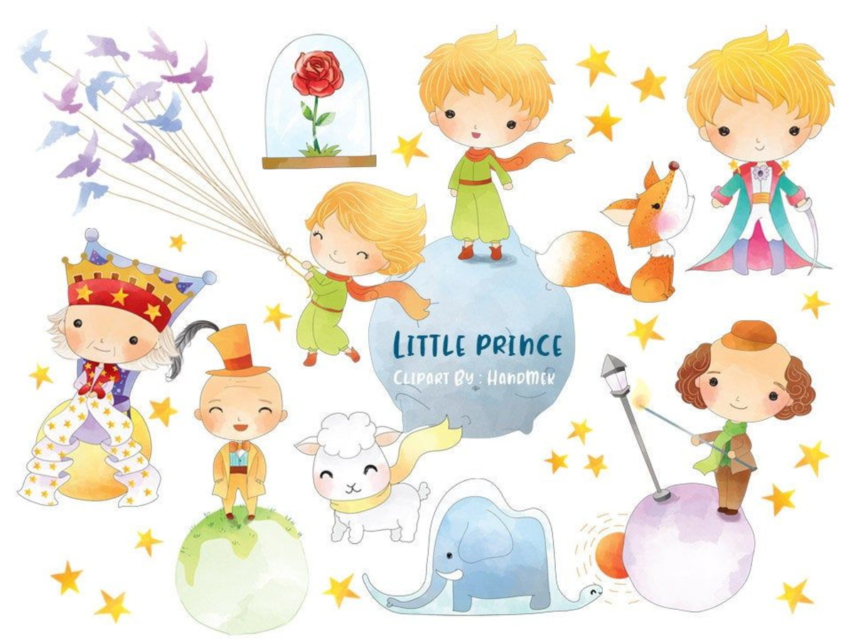 Kit Digital Pequeno Principe Aquarela