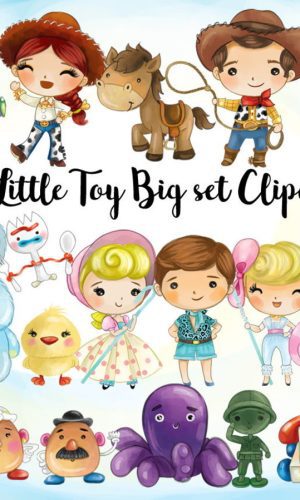 Kit Digital Toy Story Aquarela 1666