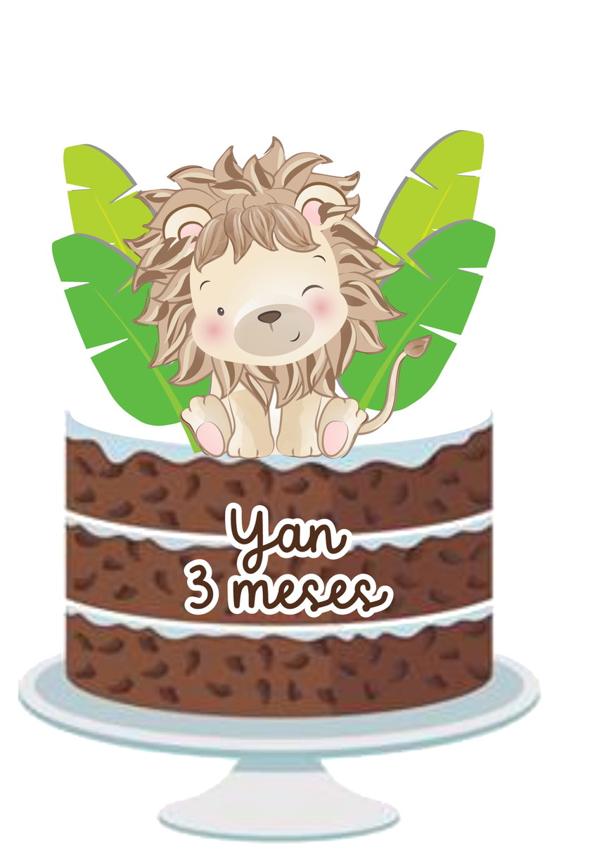 Leão e Leoa Cute em Camadas - Arquivo Digital