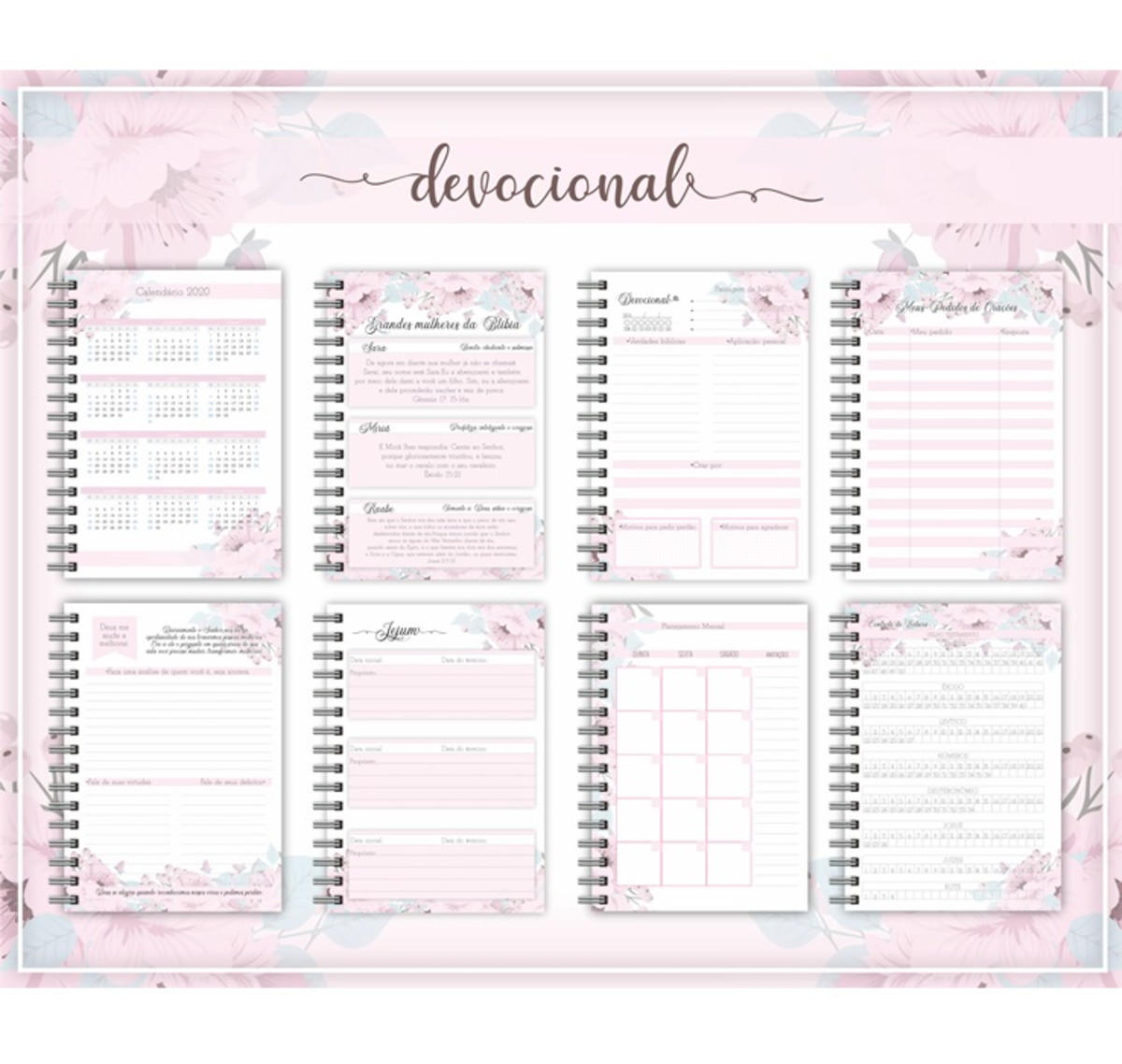 M406- Arquivo Digital Planner Devocional Permanente -02-A5 - Imagem 2