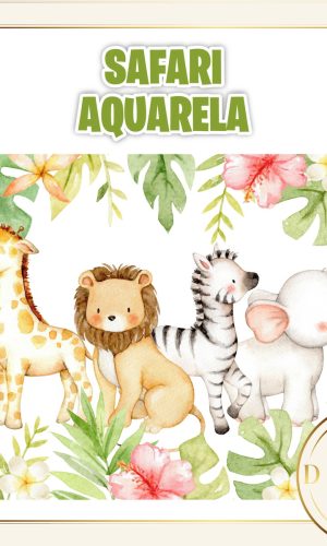 SAFARI AQUARELA KIT DIGITAL