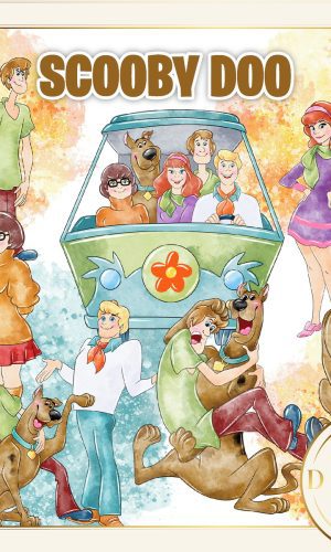 Scooby Doo Aquarela Kit Digital