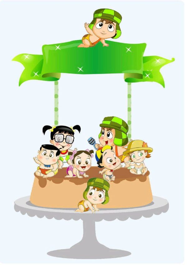 Topo Chaves Cute + 4 Arquivos a Sua Escolha