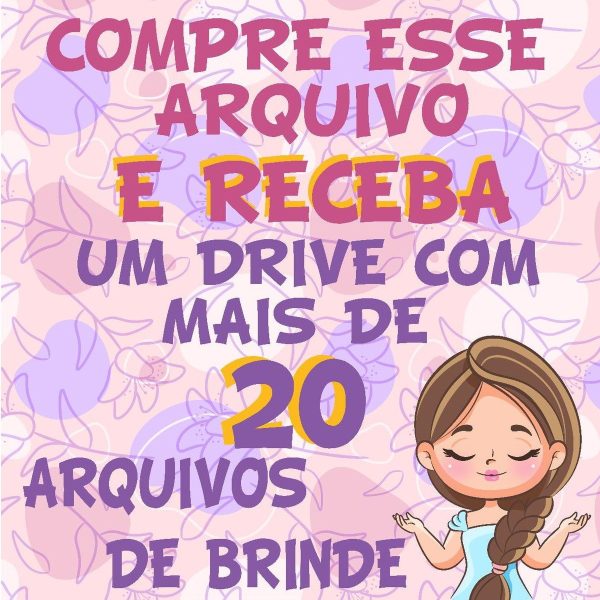 Topo de Bolo Anjinha Batizado + Brindes - Imagem 4