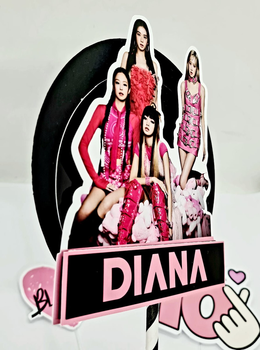 Topo de Bolo Blackpink - Imagem 3