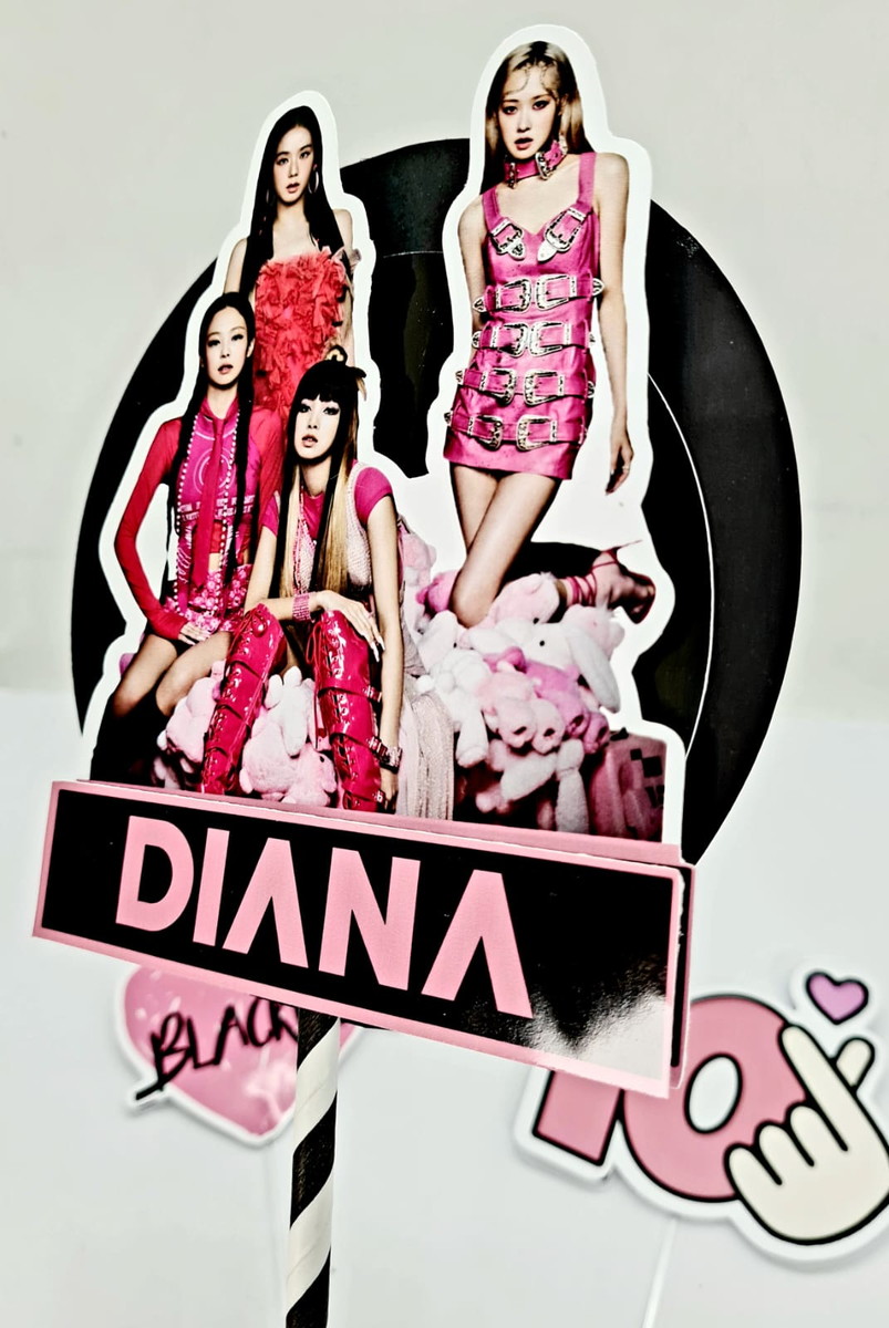 Topo de Bolo Blackpink - Imagem 4