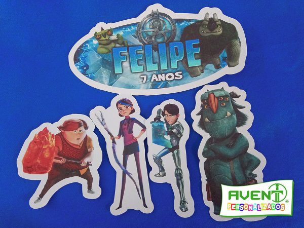 Topo de Bolo Caçadores de Trolls - Imagem 2