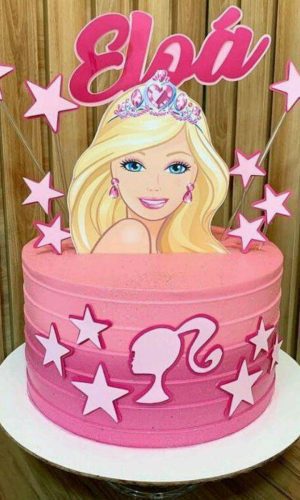 Topo de Bolo da Barbie + 4 Arquivos a Sua Escolha