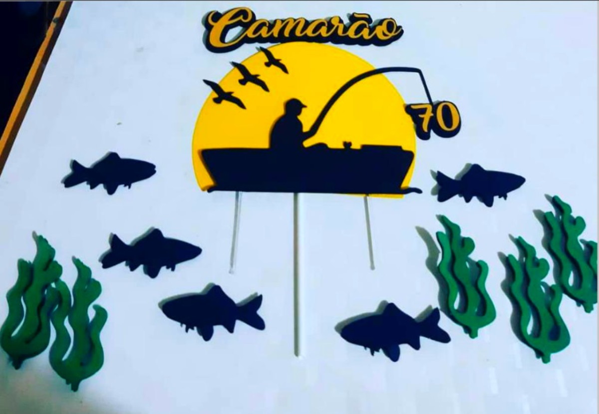 Topo de Bolo do Pescador
