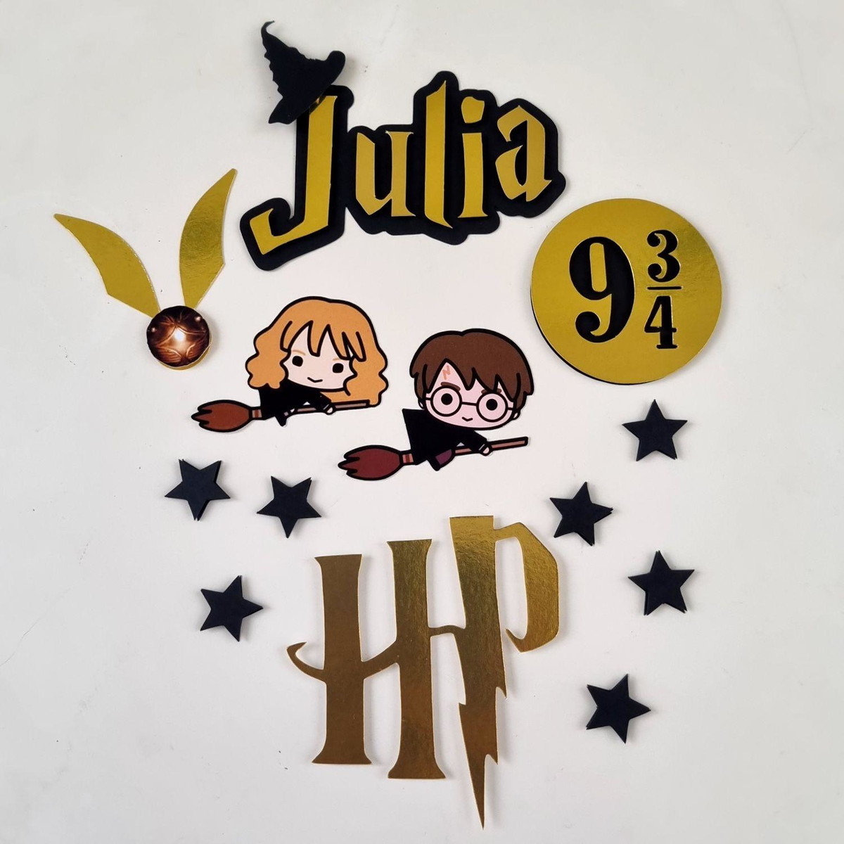 Topo de Bolo Harry Potter