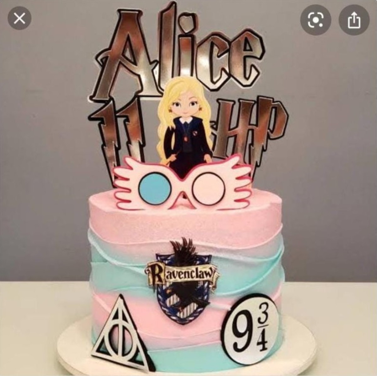 Topo de Bolo Luna Lovegood Arquivo de Corte Studio/PDF