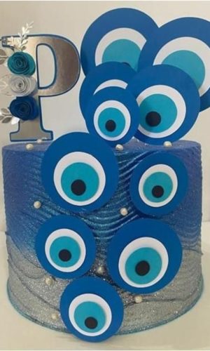 TOPO DE BOLO OLHO GREGO- Arquivo de corte