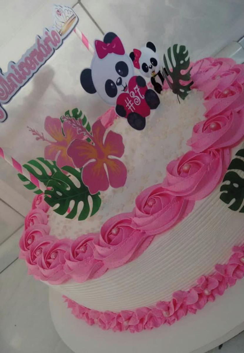 Topo de Bolo Panda (Arquivo Digital)