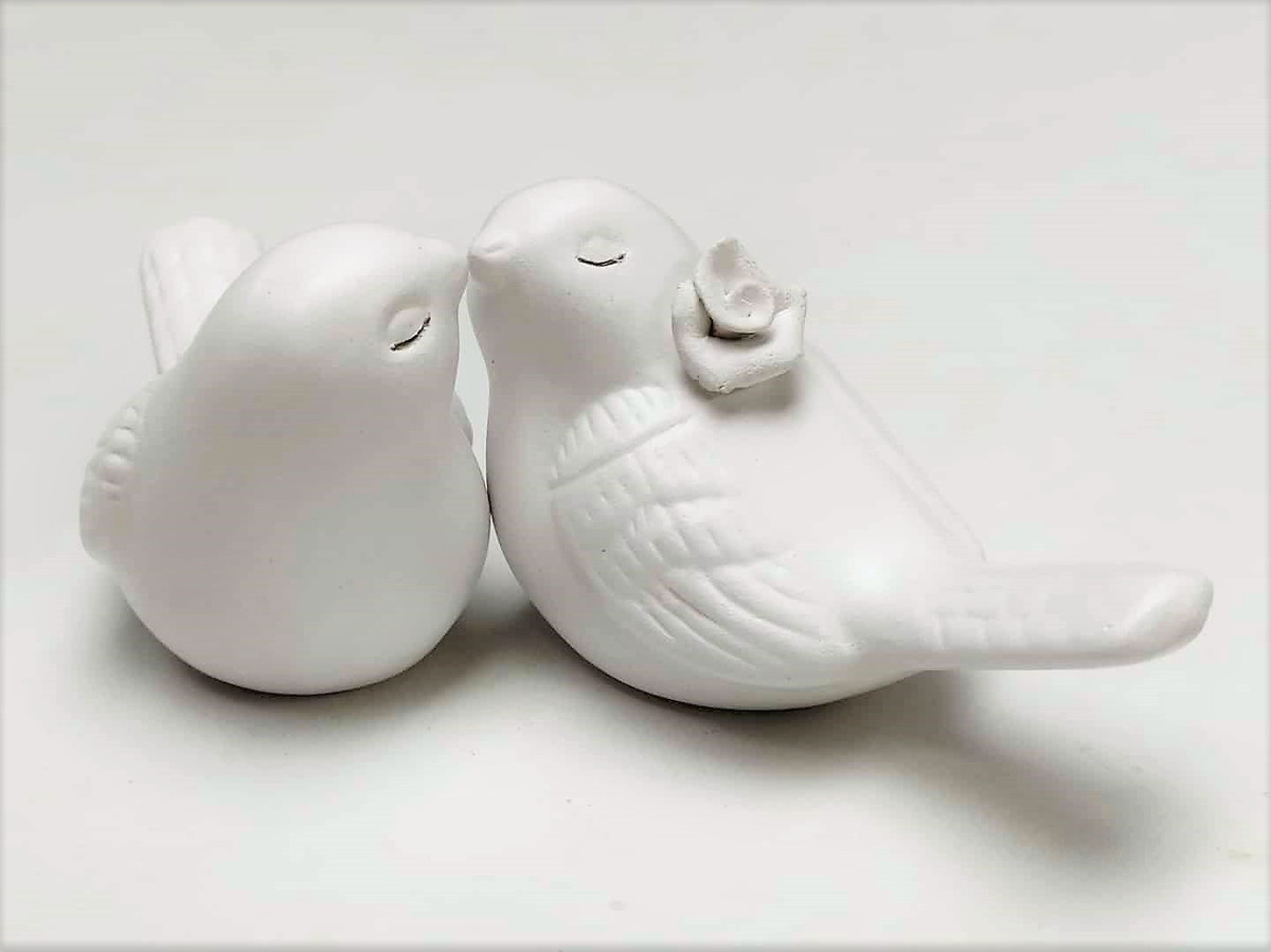Topo de Bolo passarinhos, pombinhos para casamento - Imagem 2