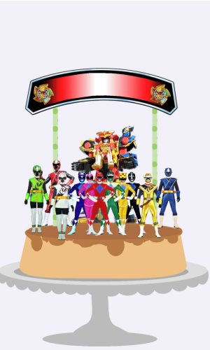 Arquivo Topo de Bolo - Power Rangers