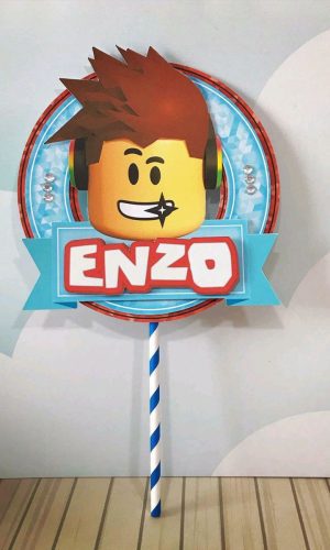 Topo de Bolo ROBLOX 4+4 ARQUIVOS A SUA ESCOLHA