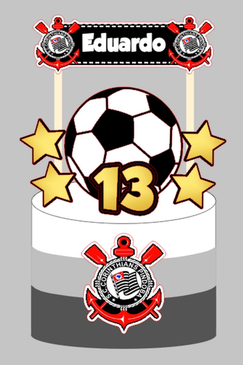Topo Futebol - Arquivo de Corte Silhouette (cód. T333)