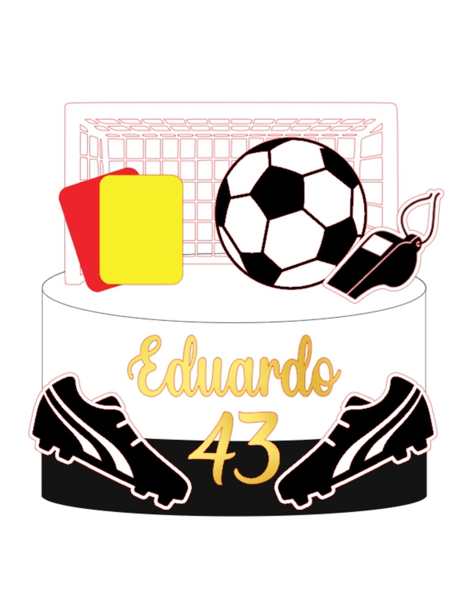 Topo Futebol - Arquivo de Corte Silhouette (cód. T516)