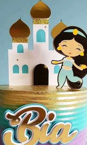 Topo Jasmine Cute 1 + 4 Arquivos a Sua Escolha