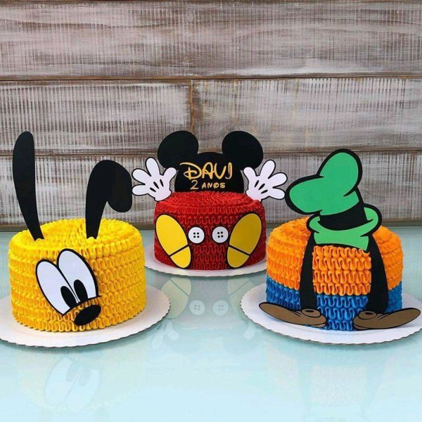 Topo Trio do Mickey em Camadas + 4 Arquivos a Sua Escolha