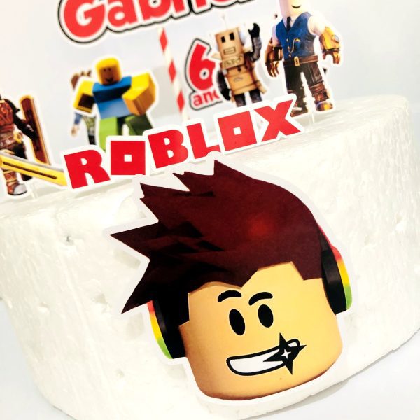 Topper Roblox (arquivo de Corte) 4 Por 10,00