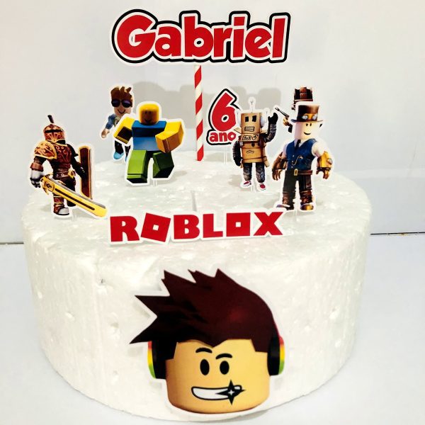 Topper Roblox (arquivo de Corte) 4 Por 10,00 - Imagem 2