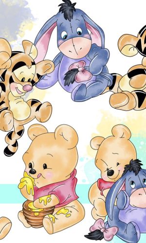Ursinho Pooh Aquarela Kit Digital Compre 1 Leve 3