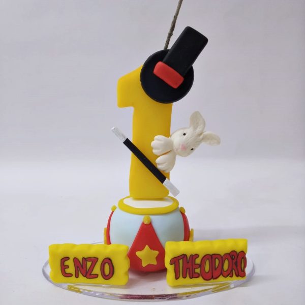Vela Topo De Bolo Circo - Imagem 4