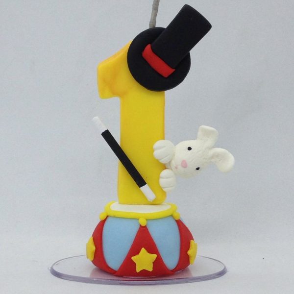 Vela Topo De Bolo Circo - Imagem 2