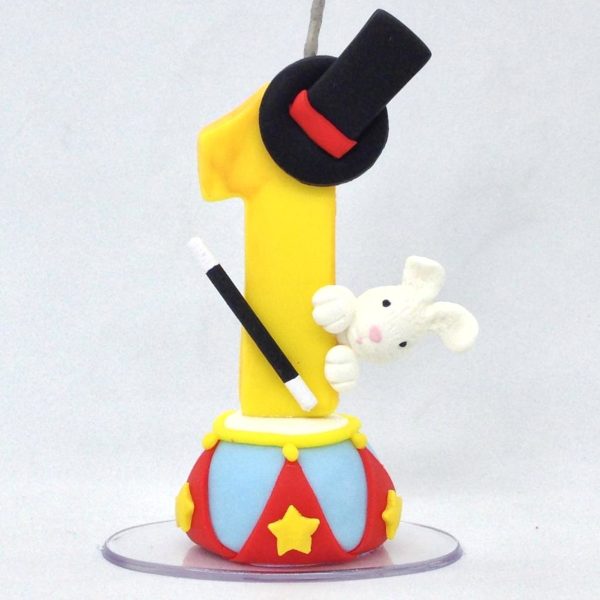 Vela Topo De Bolo Circo - Imagem 3