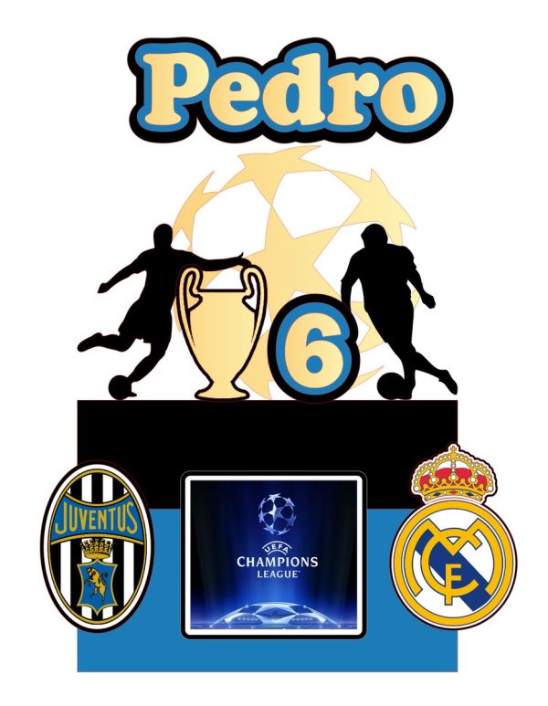 #115 - Arquivo de Corte Topo de Bolo - Futebol Uefa