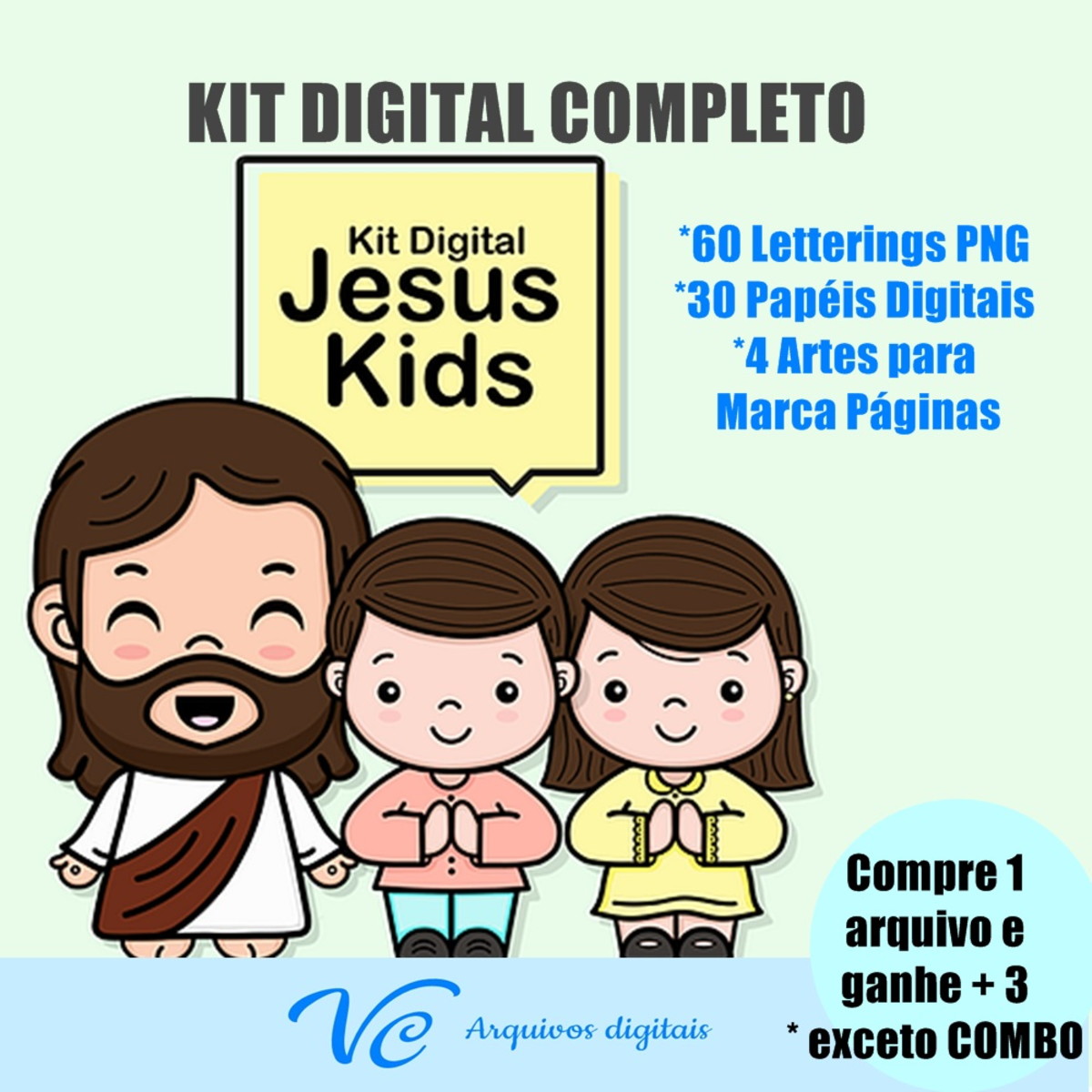 27- Kit Digital Jesus Kids Cristã