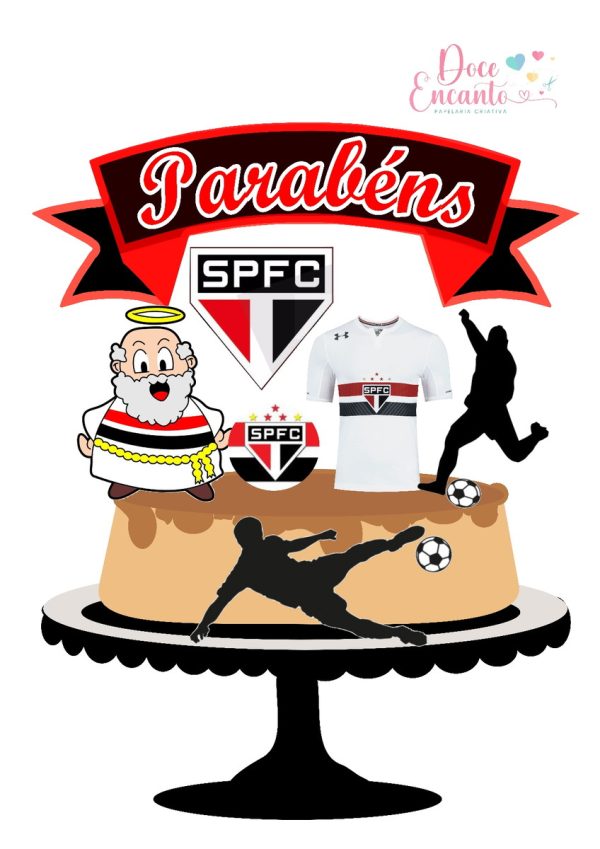 522 - Topo de Bolo São Paulo Futebol