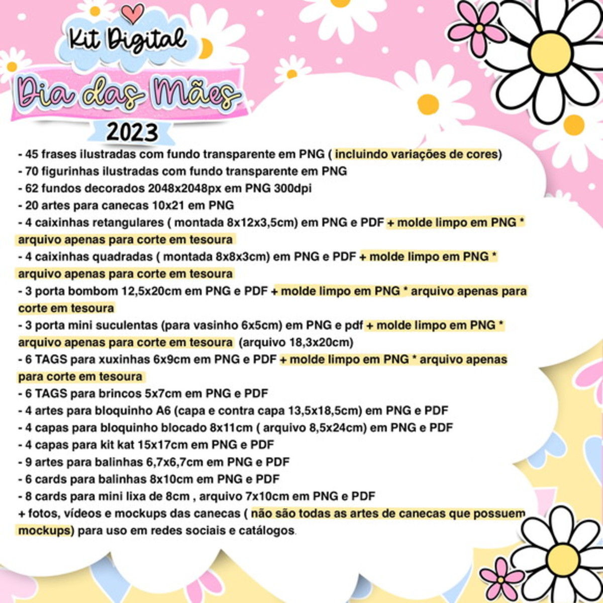 759- Combo Kit Digital Dia das Mães 2023 -mimos e Canecas - Imagem 2