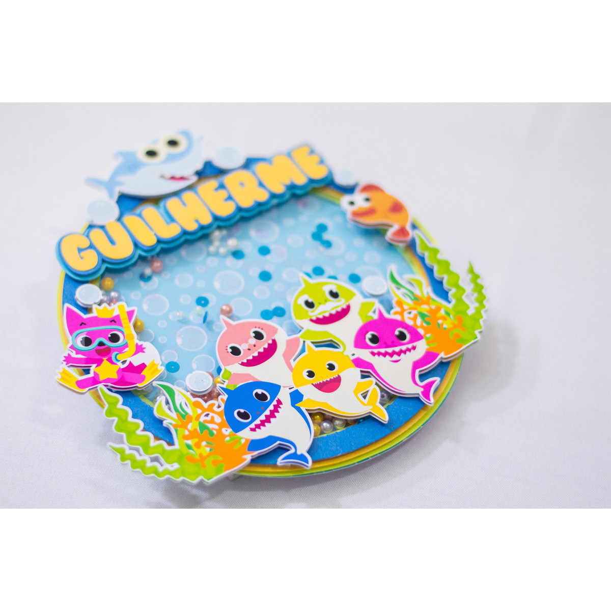 ARQUIVO CORTE TOPO BOLO Baby Shark