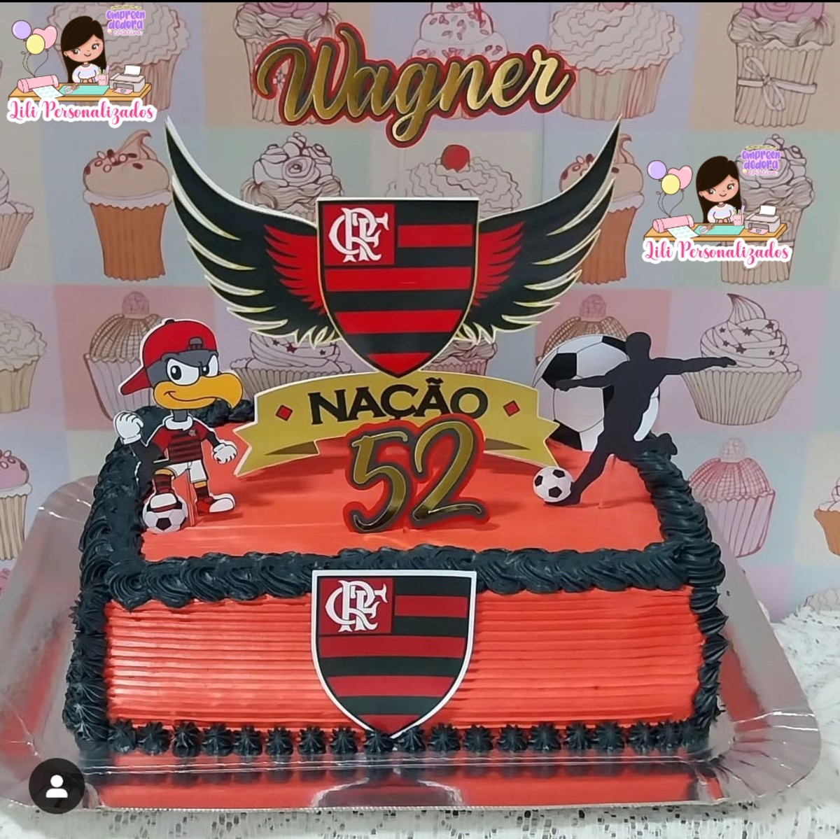 Arquivo Corte Topo de Bolo Flamengo Nação