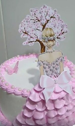 Arquivo Corte - Topo de bolo - menina-STUDIO