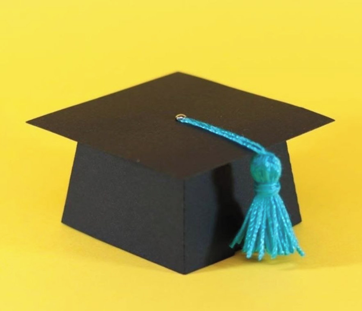 Arquivo de corte caixa chapeu formatura