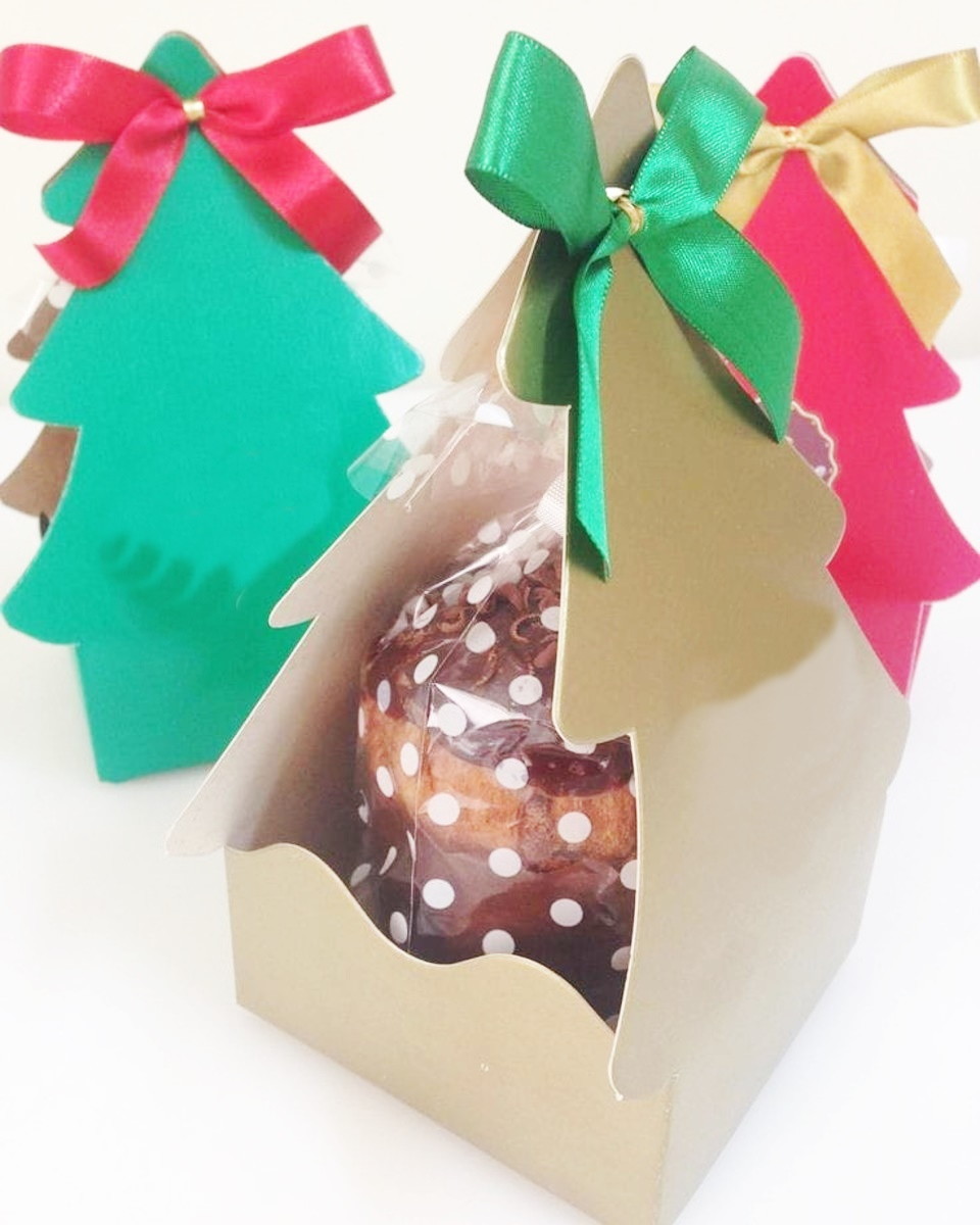 Arquivo de Corte Caixa Mini Panetone de Natal