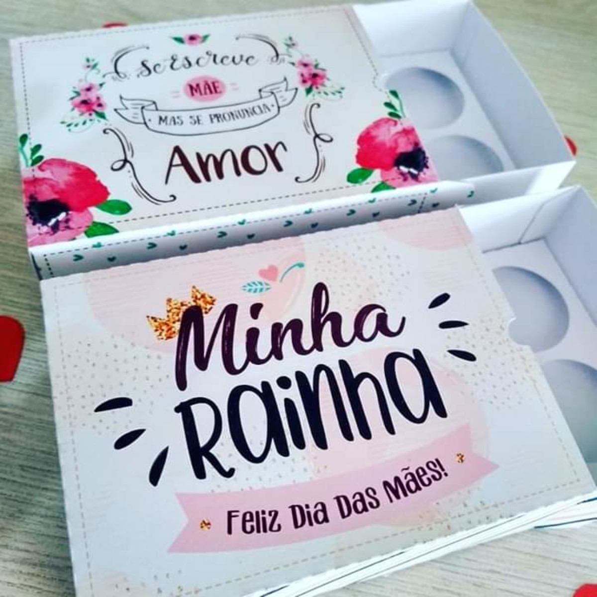 Arquivo de corte Caixas para 6 doces dia das Maes - Imagem 2
