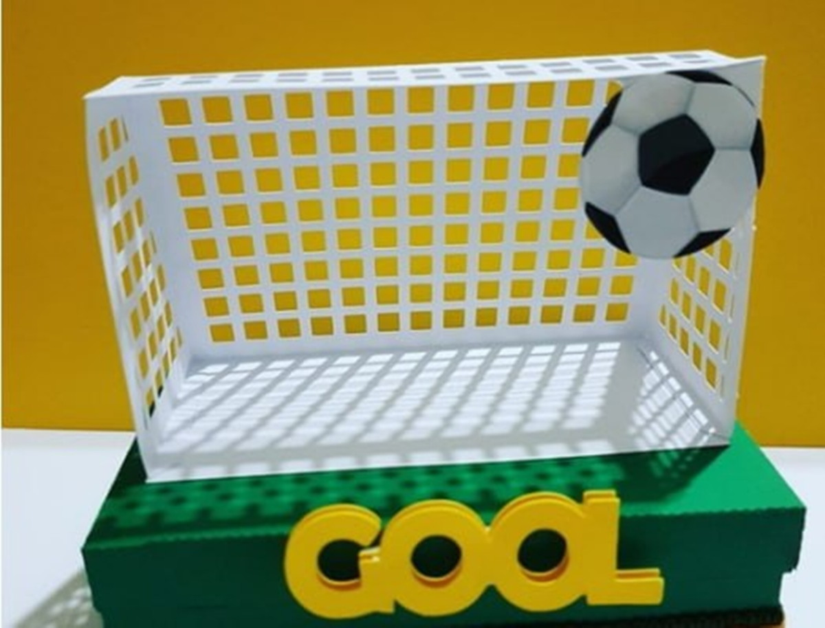 Arquivo de corte caixa trave de futebol