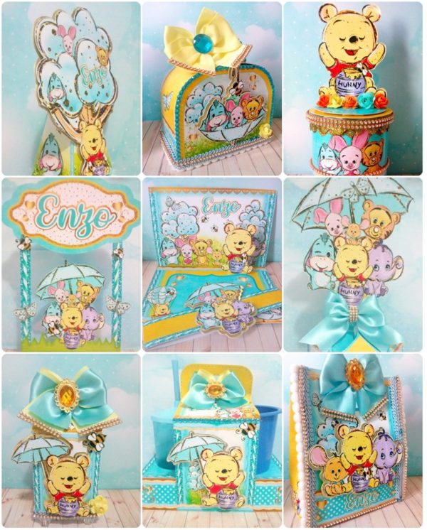 Arquivo de Corte Kit Ursinho Pooh Studio e pdf